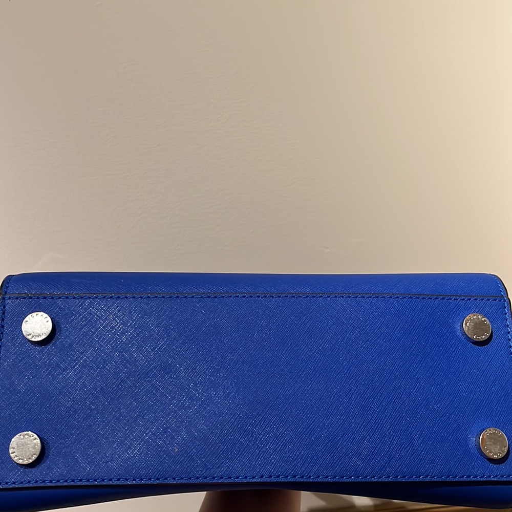 Gently used-like new Michael Kors blue purse. Shoulder strap not included. - Picture 2 of 3